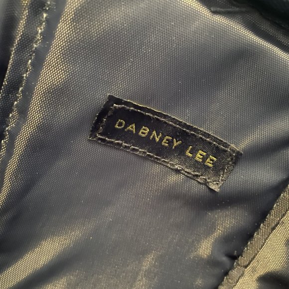 NWT Dabney Lee Cosmetic Makeup Case Bag Boston Terrier Dog Face Aqua Navy Travel - Picture 4 of 5